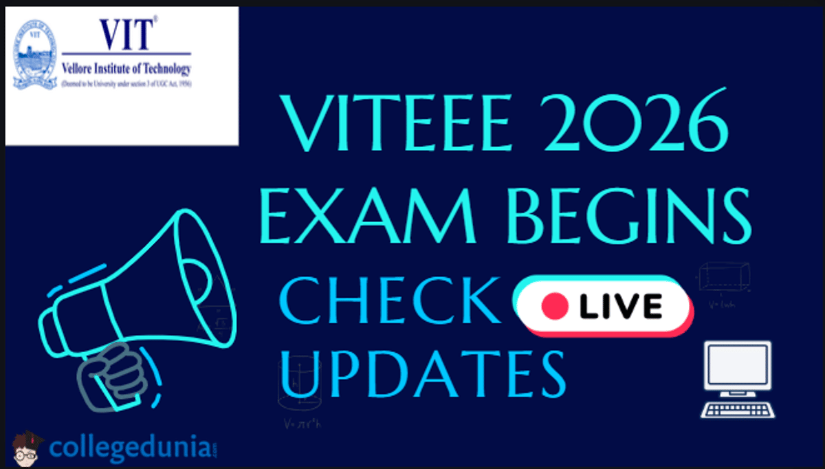 VITEEE 2026 Exam Begins, Check Live Updates