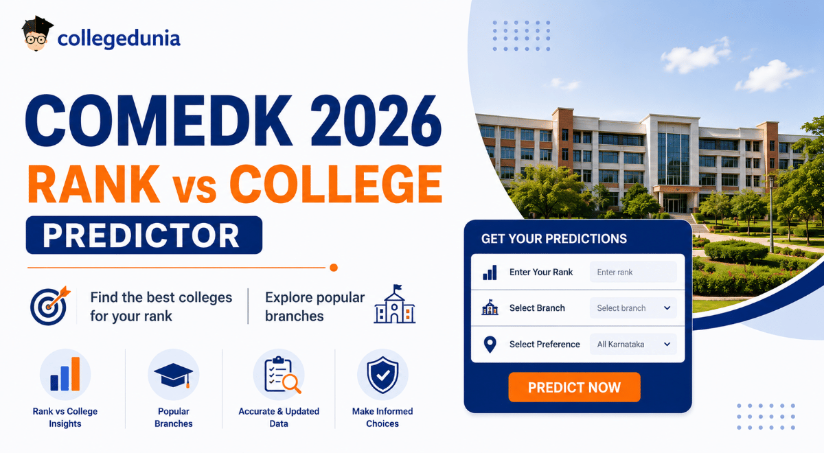 COMEDK 2026 Rank vs College Predictor for Popular Branches