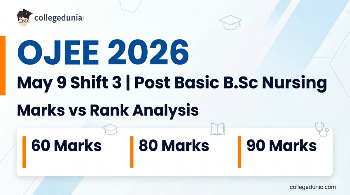 OJEE 2026 May 9 Shift 3 Post Basic B.Sc Nursing Marks vs Rank