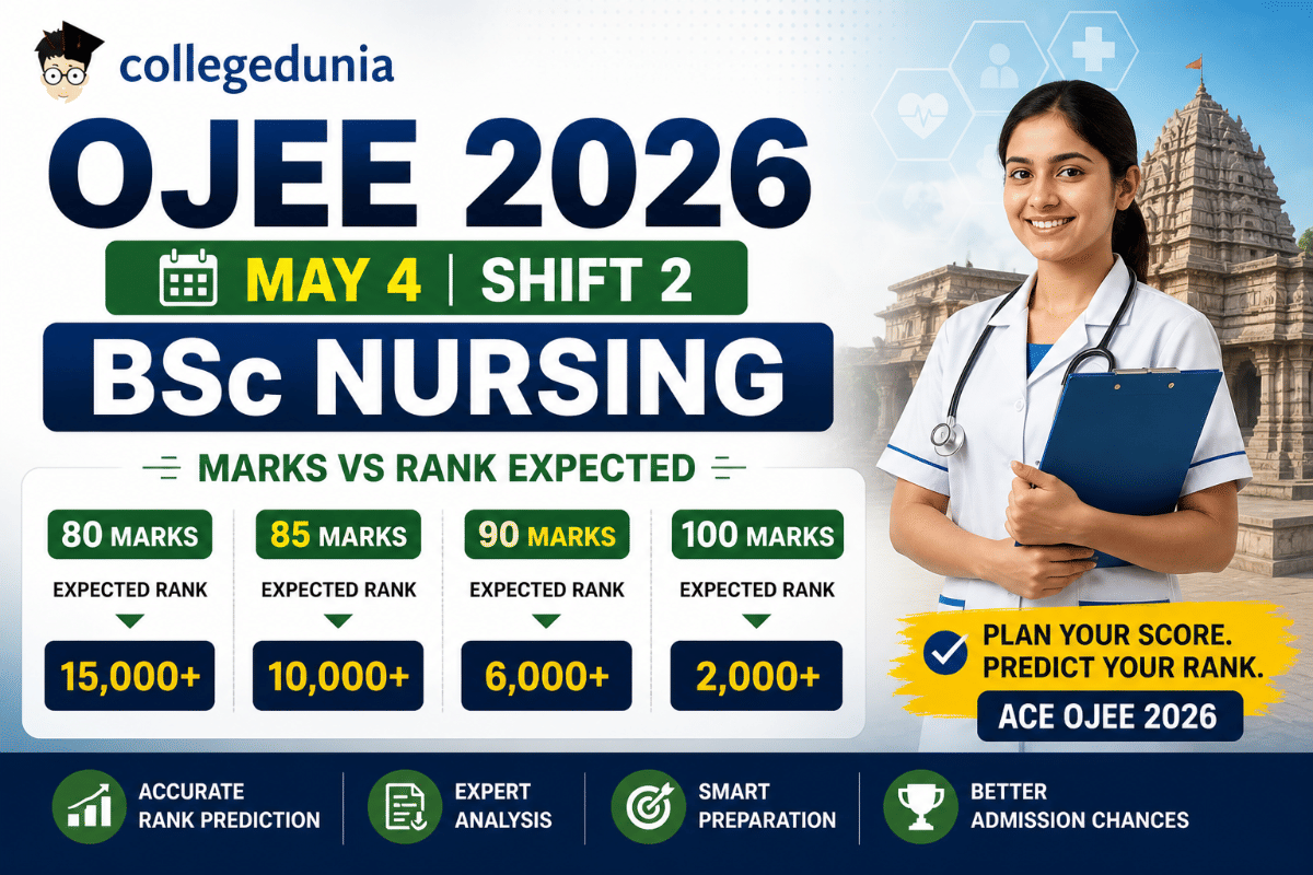 OJEE 2026 May 4 Shift 2 BSc Nursing Marks vs Rank