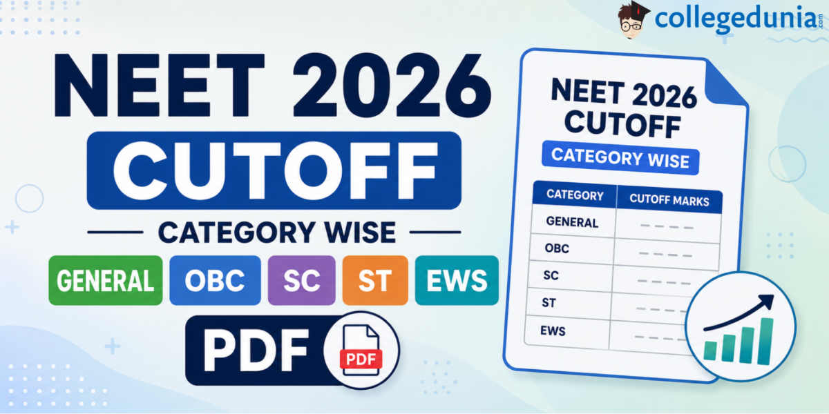 NEET 2026 Cutoff Category Wise General OBC SC ST EWS PDF