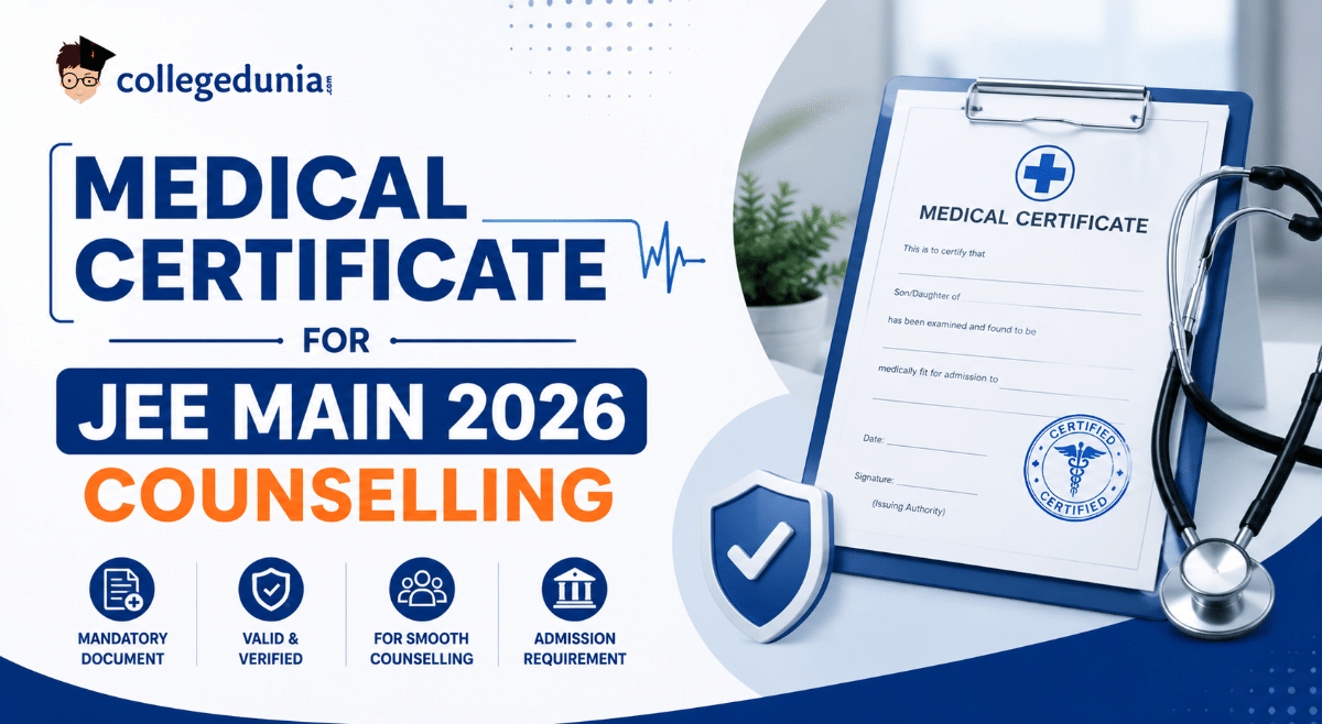 Medical Certificate for JEE Main 2026 Counselling