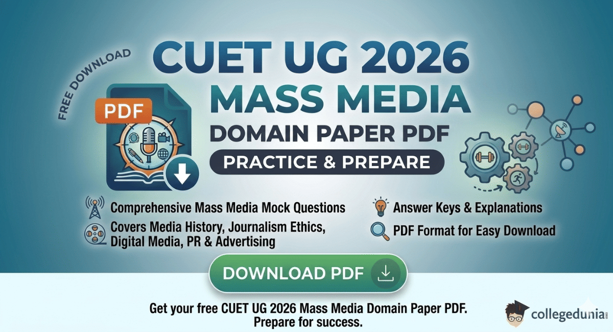CUET UG Mass Media Sample Paper 2026 PDF: Direct Link, Solutions, and its Importance