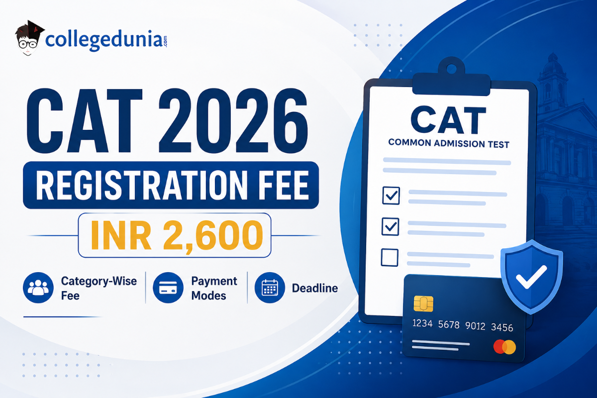 CAT 2026 Registration Fee INR 2600