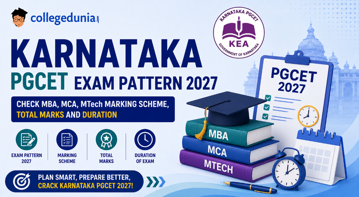 Karnataka PGCET Exam Pattern 2027: Marking Scheme for MBA, MCA, MTech, Syllabus, Total Marks and Duration