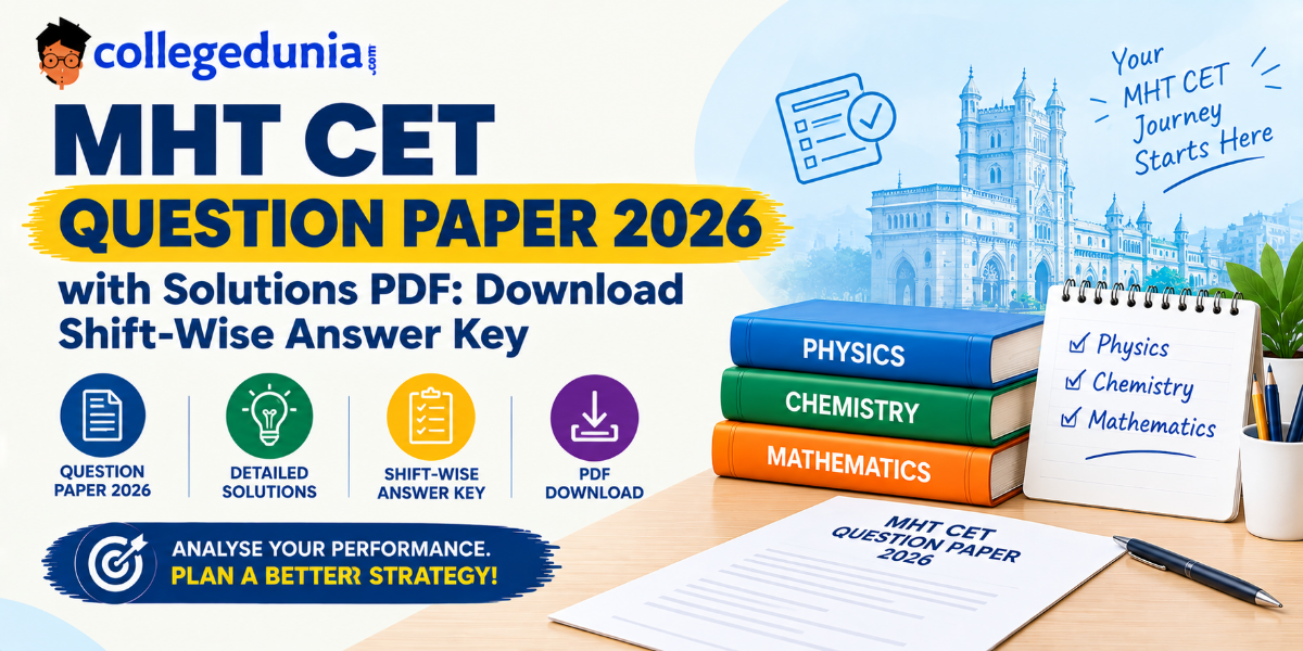 MHT CET Question Paper 2026 with Solutions PDF