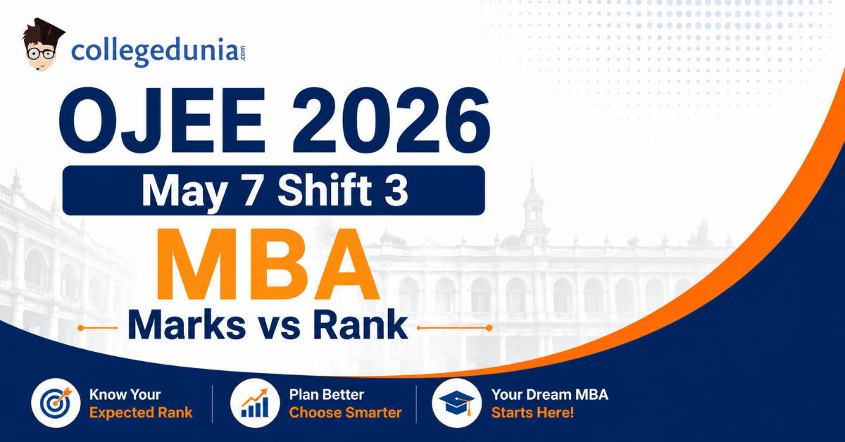 OJEE 2026 May 7 Shift 3 MBA Marks vs Rank