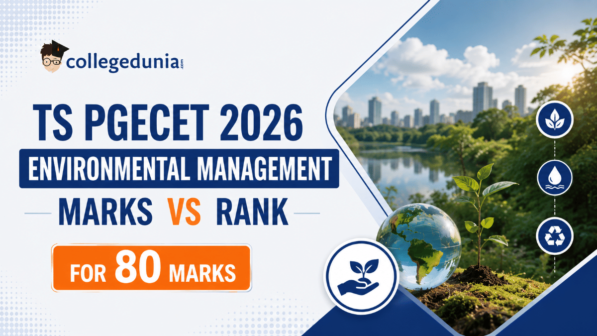TS PGECET 2026 Environmental Management Marks vs Rank for 80 marks
