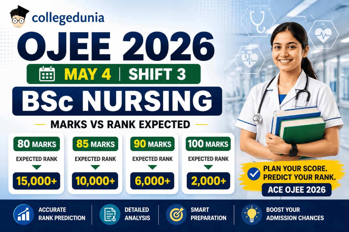 OJEE 2026 May 4 Shift 3 BSc Nursing Marks vs Rank