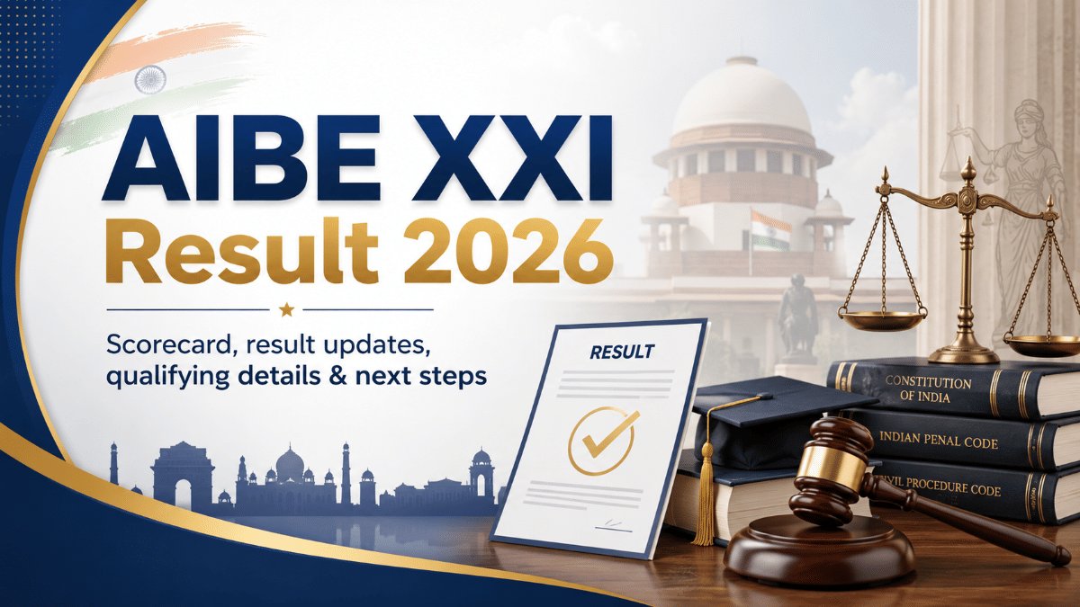 AIBE XXI Result 2026