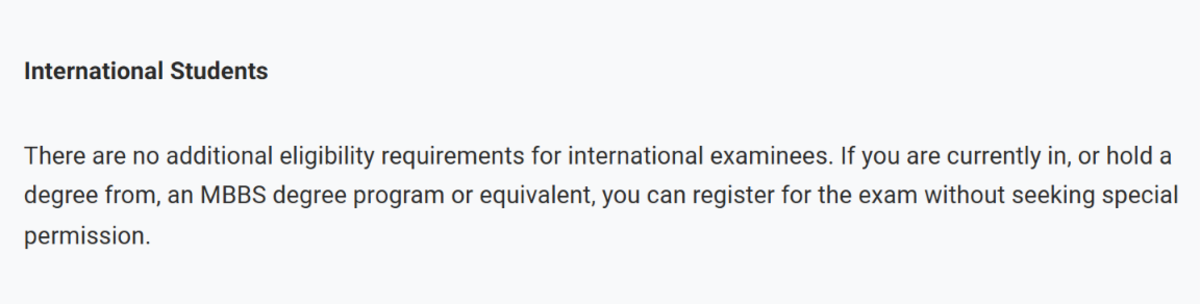 MCAT Eligibility Criteria: Qualifying Examination