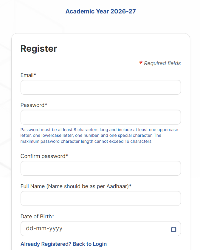 How to Register and Create MHT CET Login 2027?