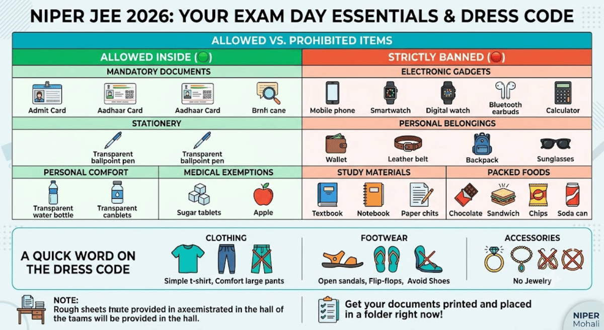 What things can we bring to the Exam hall?