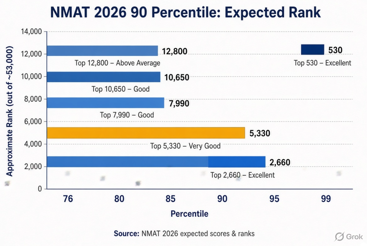 NMAT 2026 90 Percentile: Expected Rank