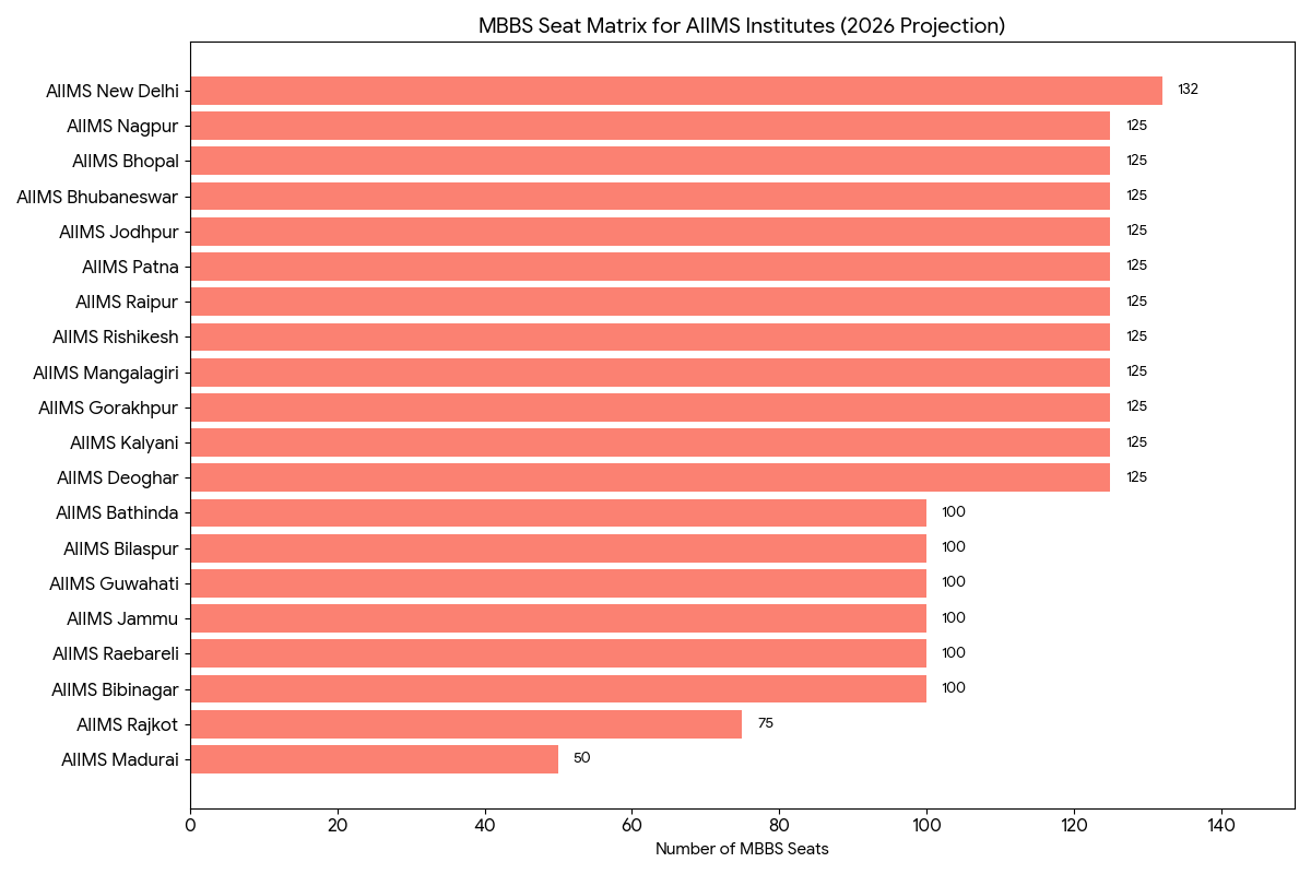 MBBS in AIIMS 2026 Seat Matrix 