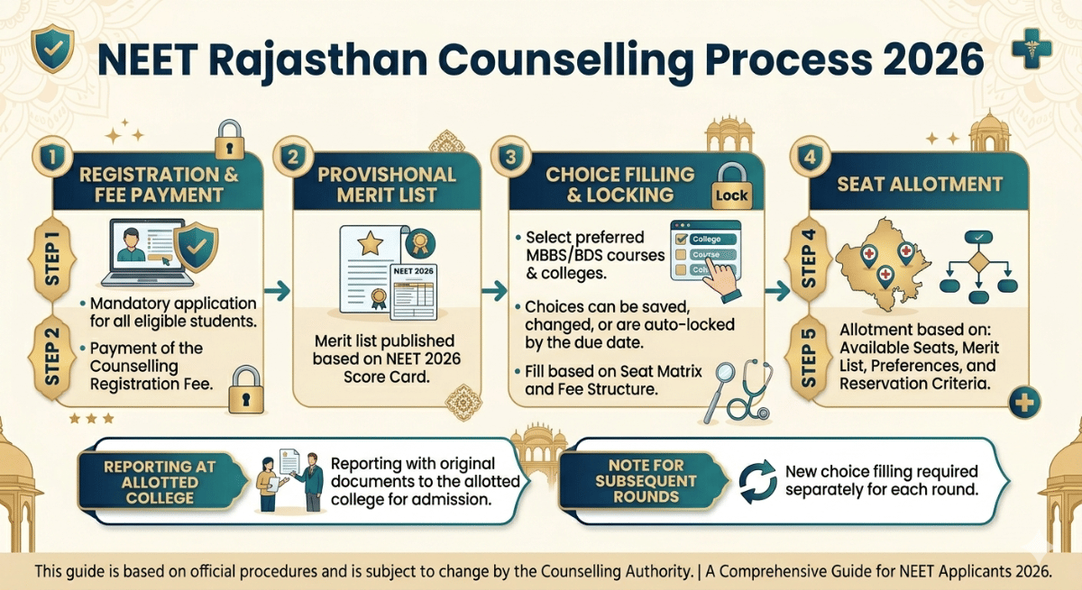 NEET Rajasthan Counselling Process 2026