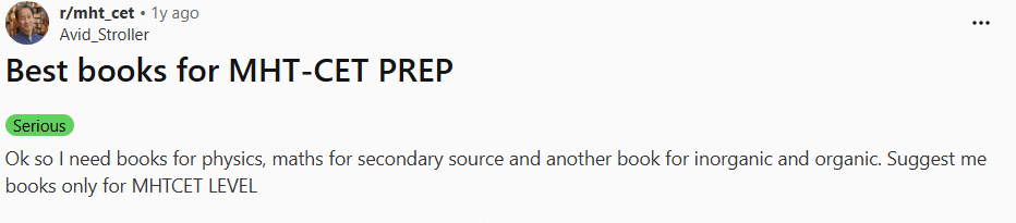 What are the Best books for MHT CET Preparation?