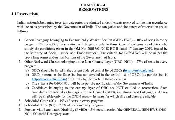 JEE Main Reservation Criteria 2027