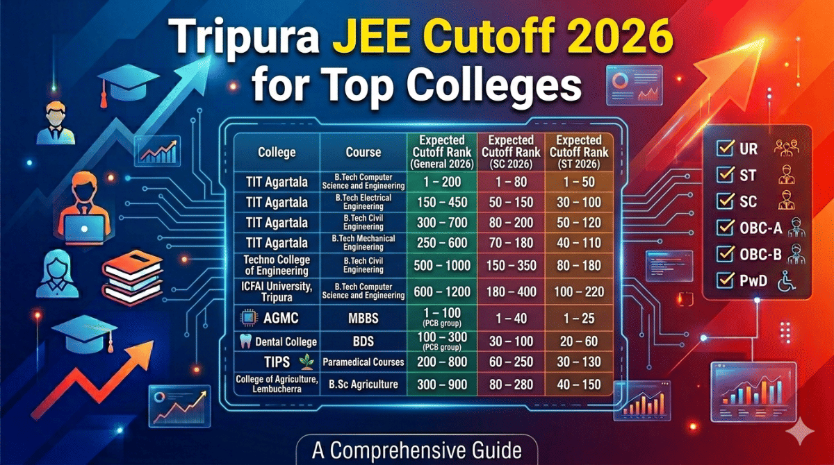 Tripura JEE Cutoff 2026 for Top Colleges
