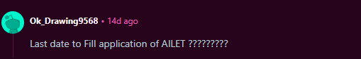 AILET Registration 2027: Important Dates
