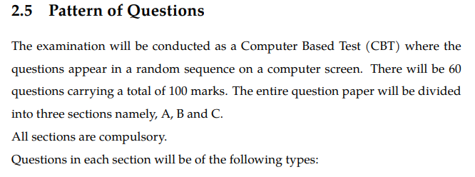 JAM Exam Pattern 2027: Overview