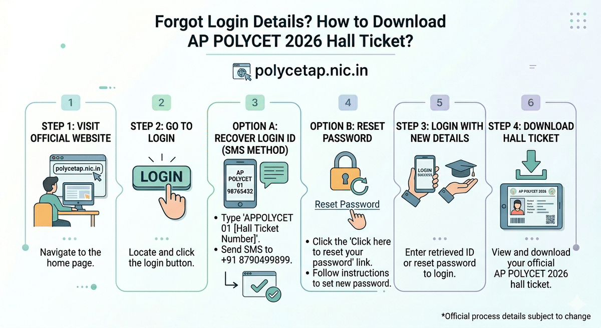 Forgot Login Details? How to Download AP POLYCET 2026 Hall Ticket?