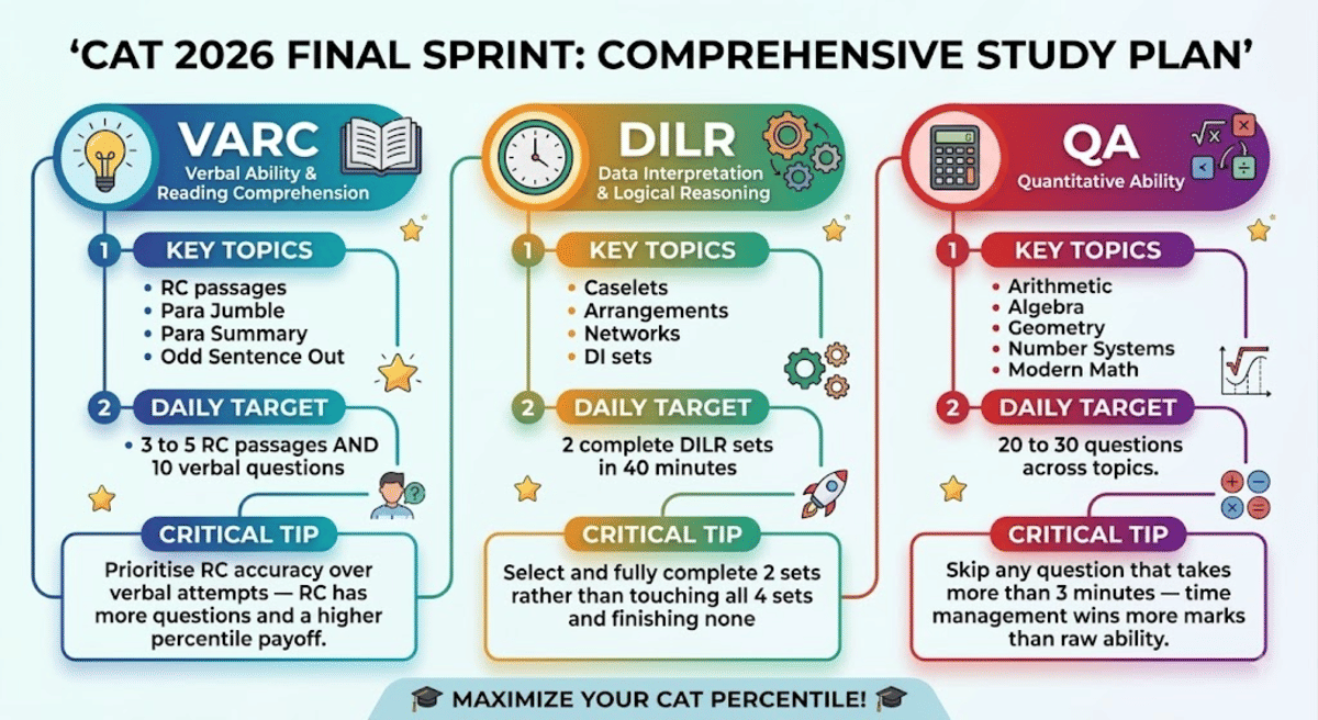 CAT 2026 Section-wise Preparation Tips