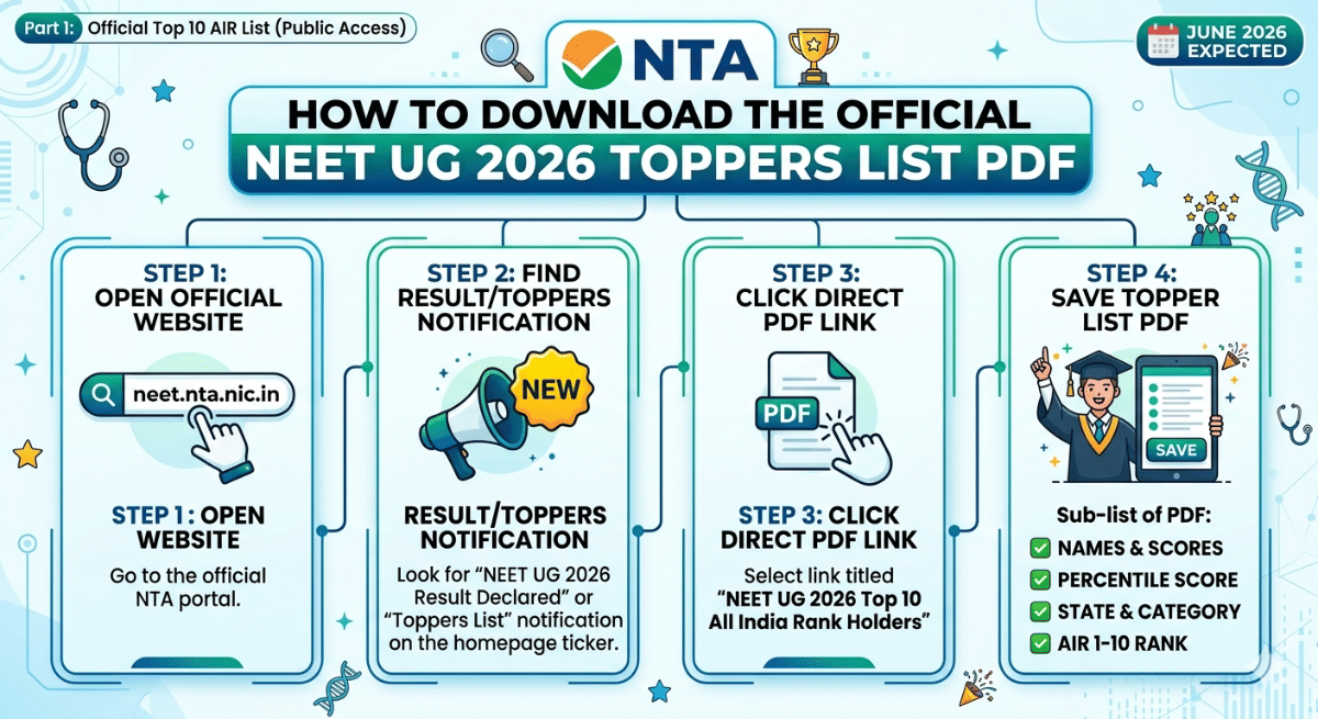 How to Download the NEET Topper 2026 List?