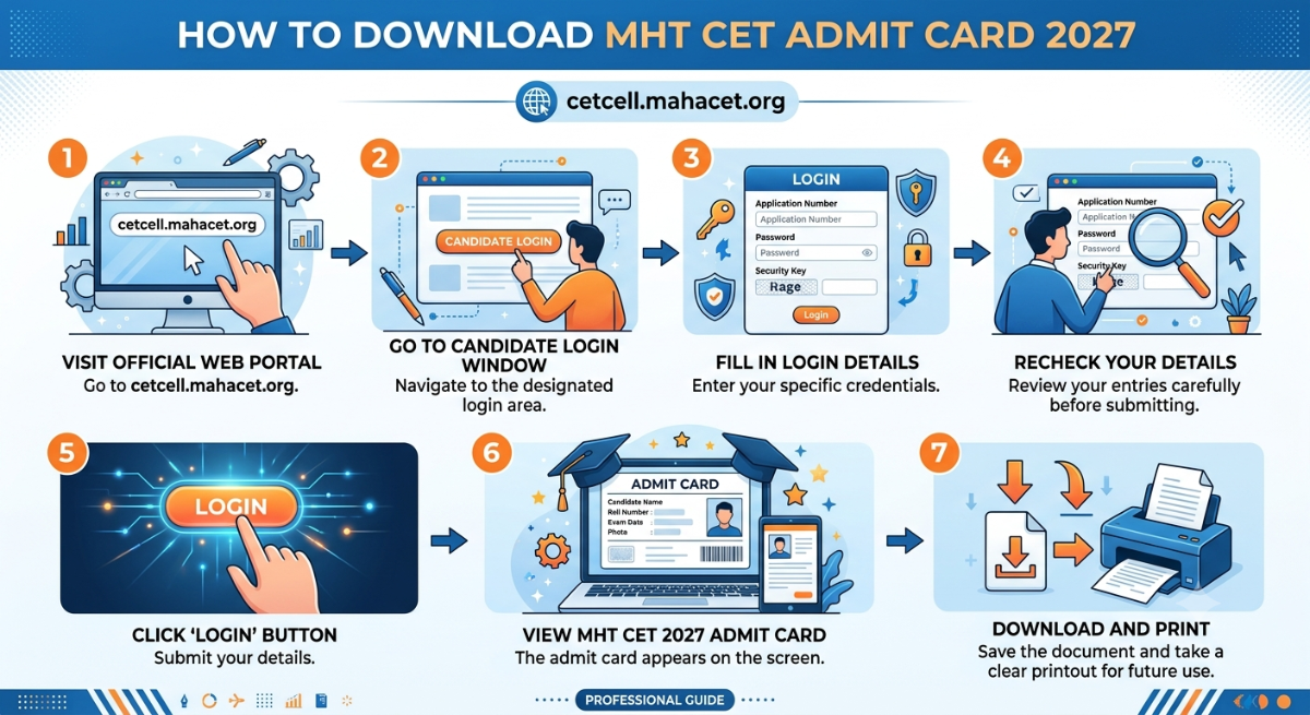 How to Download MHT CET Admit Card 2027