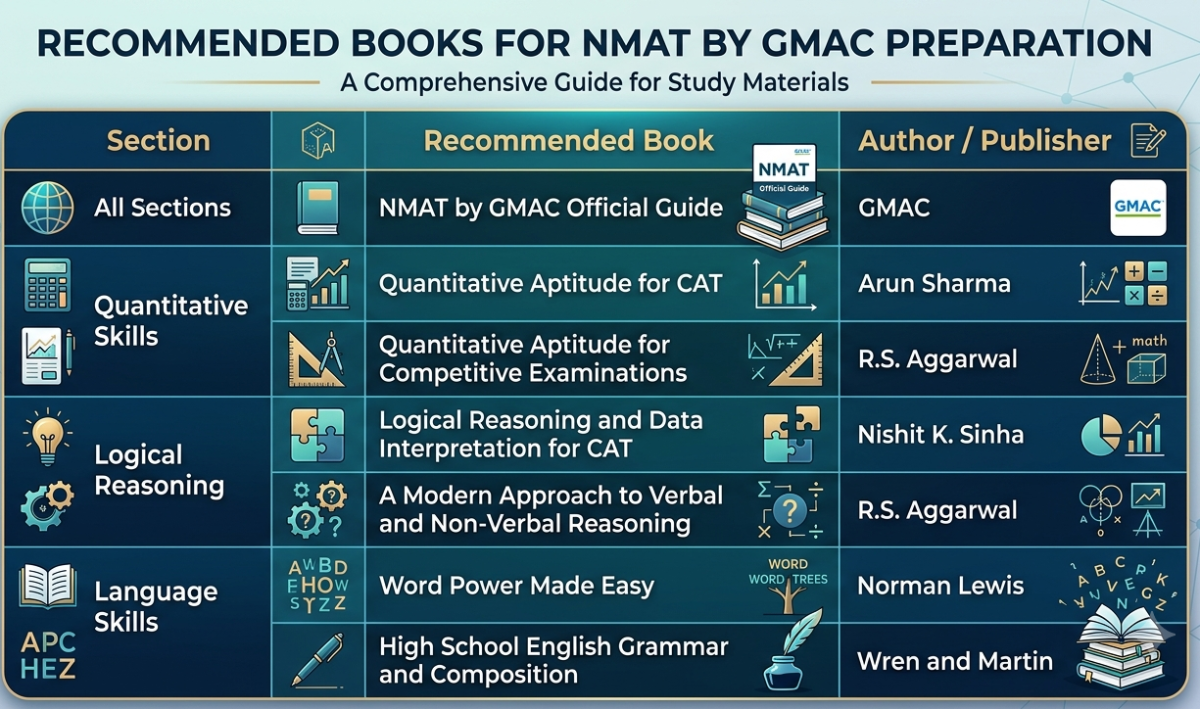 Best Books for NMAT 2026 Preparation: Quick Overview