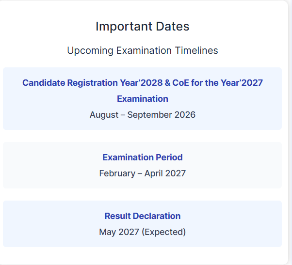 ISC Class 12 Date Sheet 2027 (Important Dates)