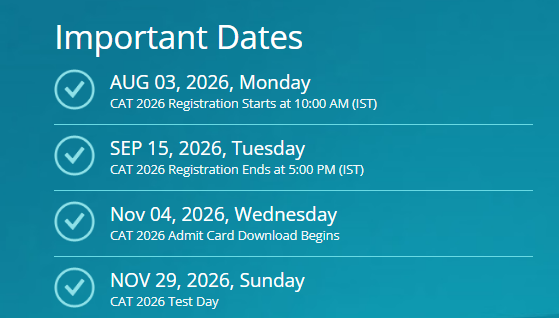 CAT 2026 Registration Last Date Tomorrow
