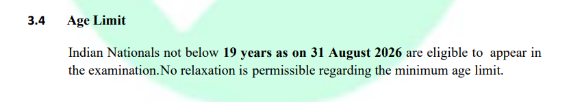 ICAR AIEEA PG Eligibility: Age Limit 2027