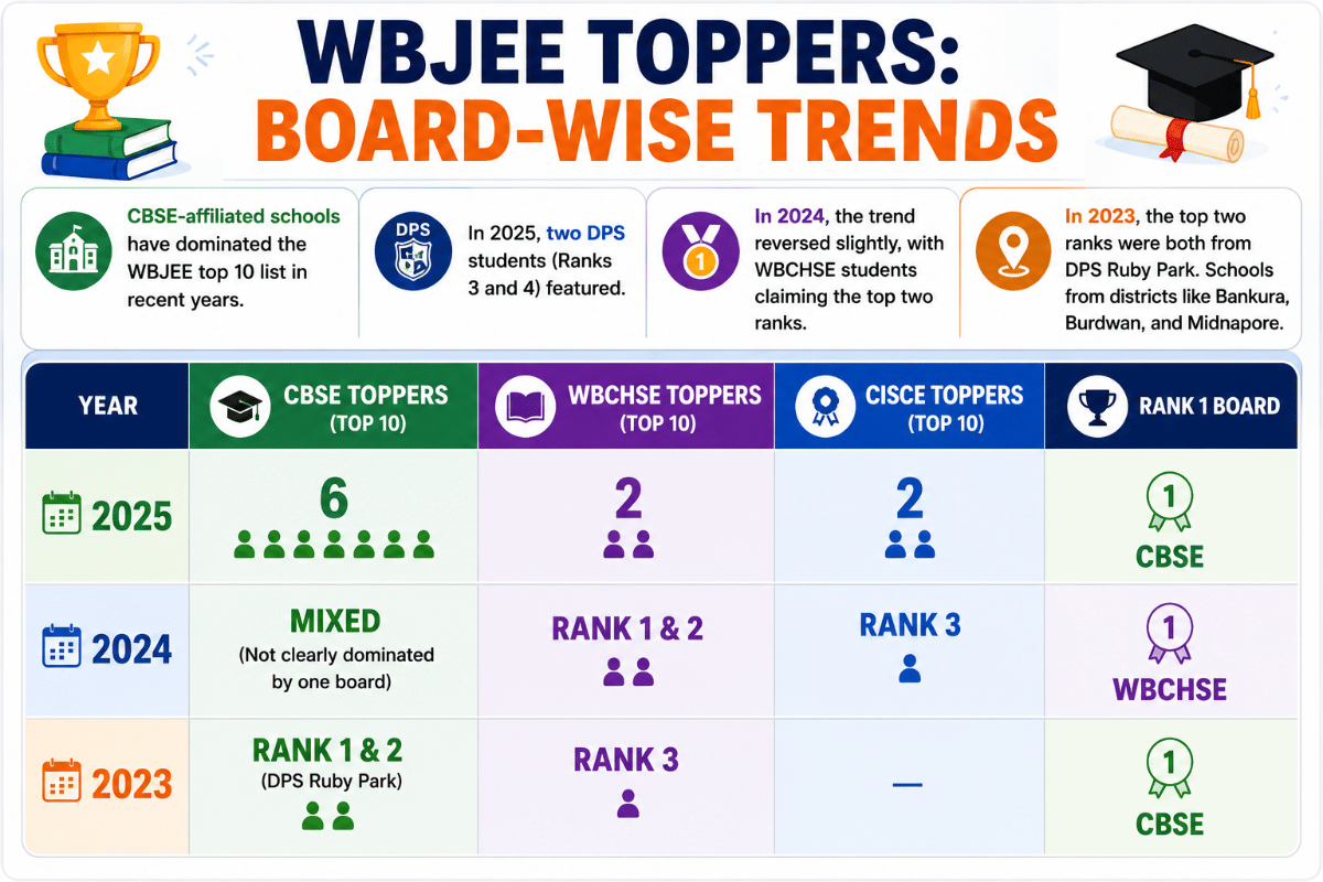 WBJEE Toppers: Board-Wise Trends