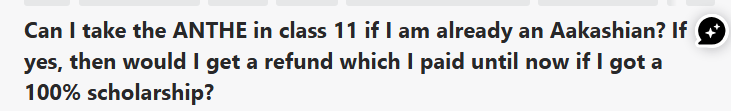 Aakash ANTHE 2026 Eligibility Criteria: Quora Discussion