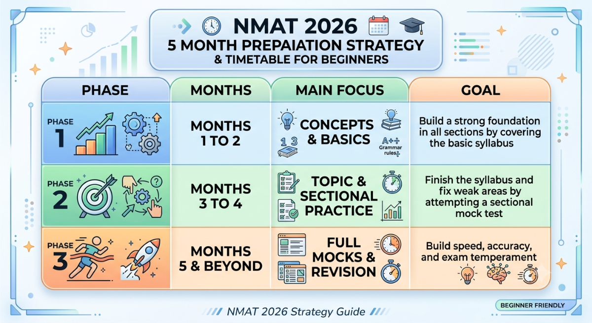 Overview of NMAT 2026 5 Month Preparation Strategy and Timetable for Beginners