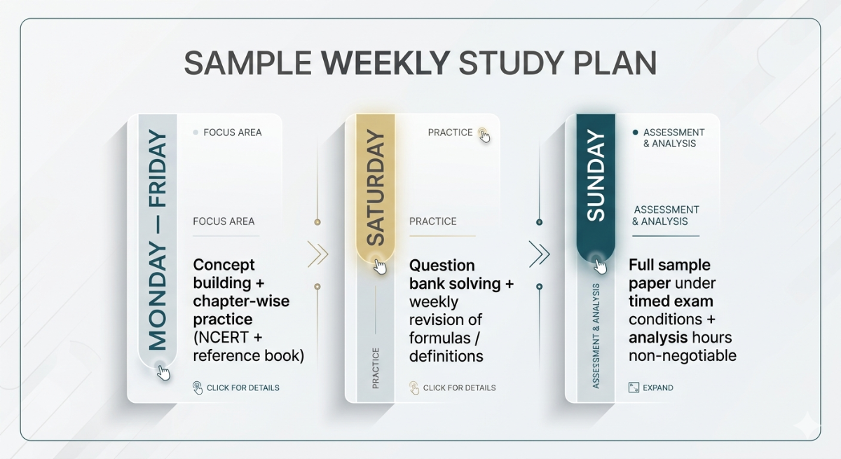 Sample Weekly Study Plan