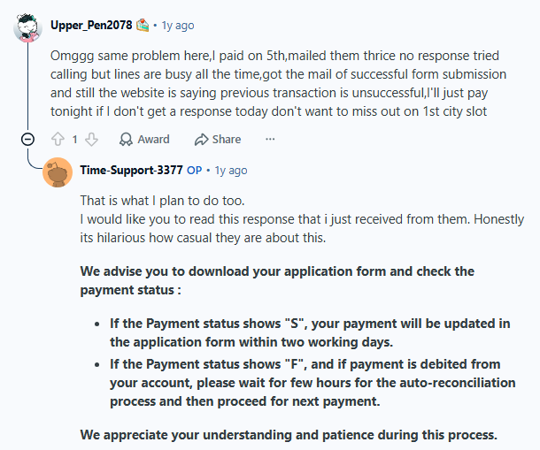 CAT 2026 Fee Payment Issue: What Candidates Are Reporting on Reddit