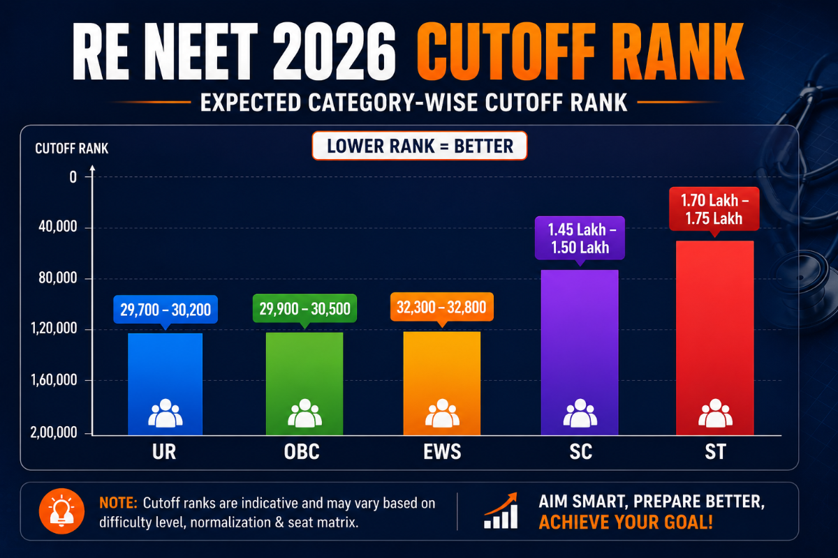 Re NEET 2026 Category-wise Cutoff Rank for AIQ 