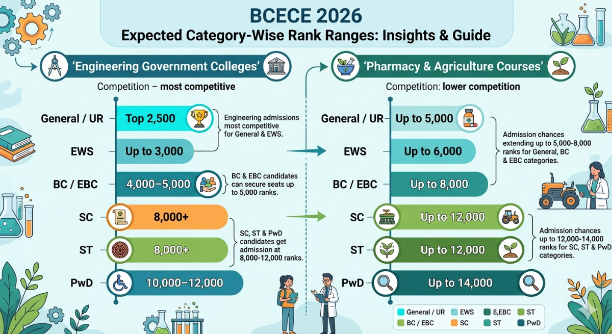 BCECE 2026 Expected Category-Wise Rank Ranges