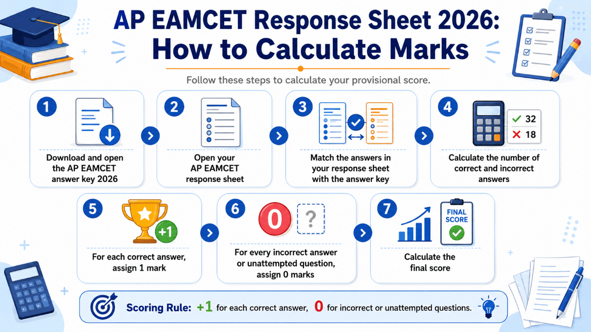 AP EAMCET Response Sheet 2026: How to Calculate Marks