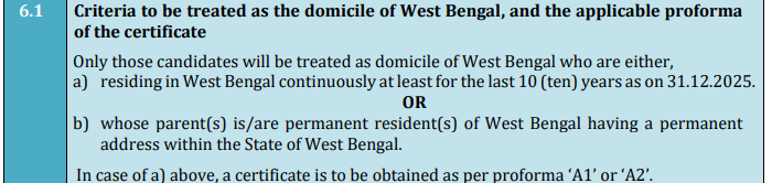 WBJEE JENPAS UG Eligibility Criteria 2027: Certifications Needed