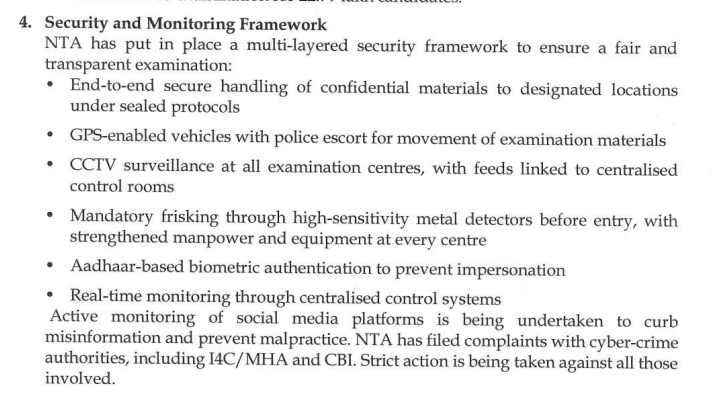 Re NEET 2026 Security Measures: What NTA Has Changed