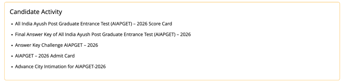 AIAPGET Admit Card 2027: Important Dates