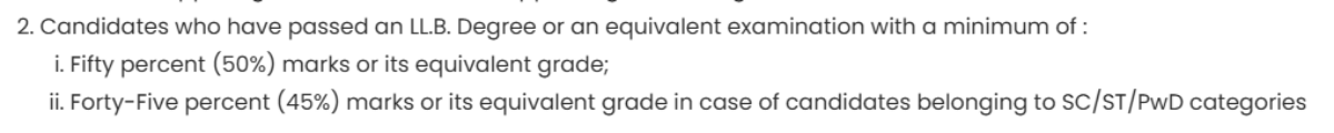 What is the Category-wise CLAT PG Eligibility Criteria 2027?