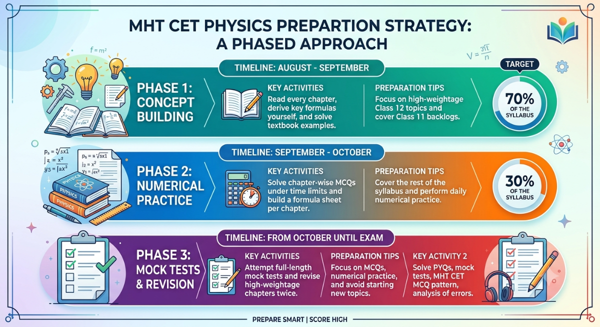 MHT CET Physics Preparation 2027: Month-Wise Study Plan