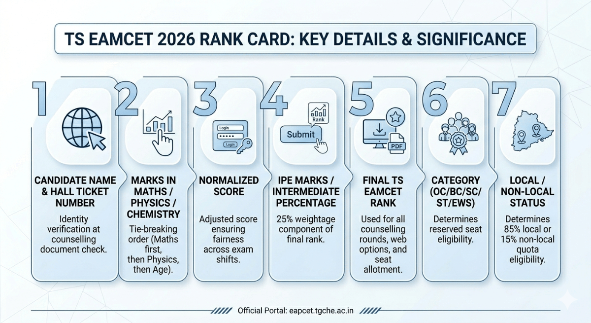 TS EAMCET 2026 Rank Card Download