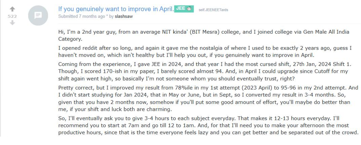 JEE Main 2027 in 120 Days: What Candidates Are Reporting on Reddit