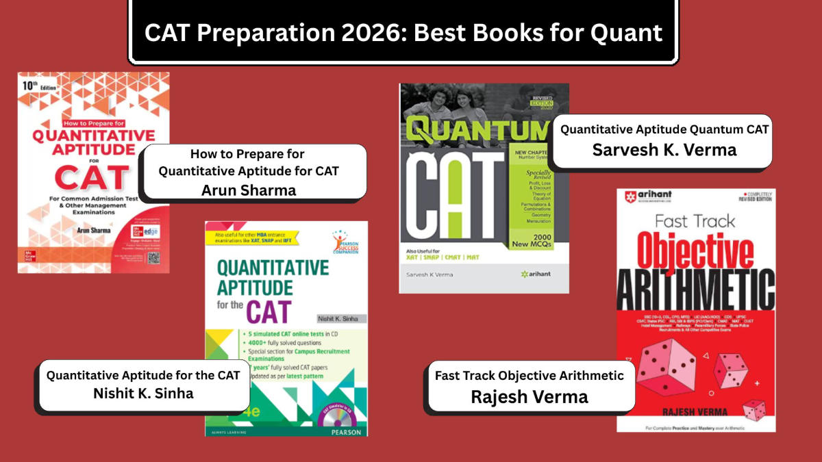 CAT Preparation 2026: Best Books for Quantitative Aptitude