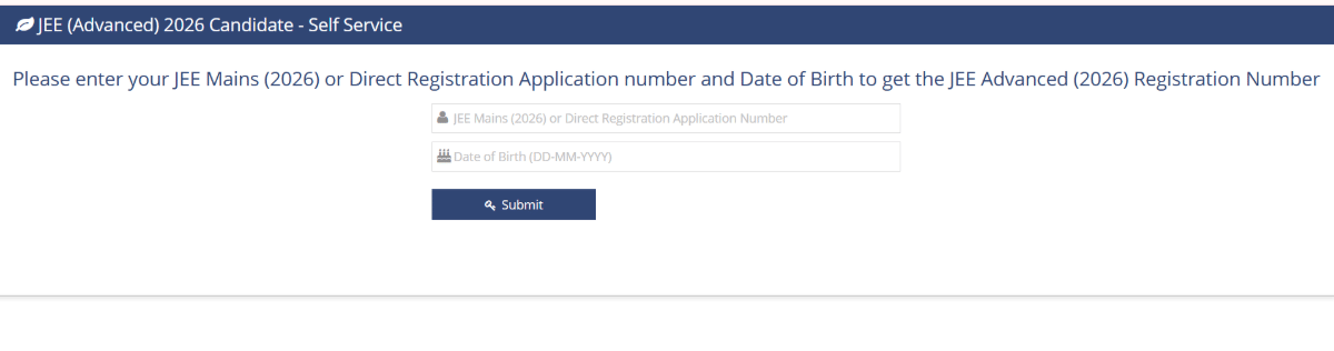 How to Check JEE Advanced 2026 Registration Number